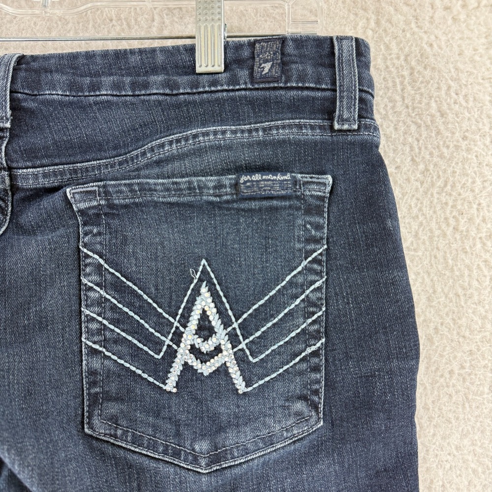 7 For All Mankind Dark Blue Jeans